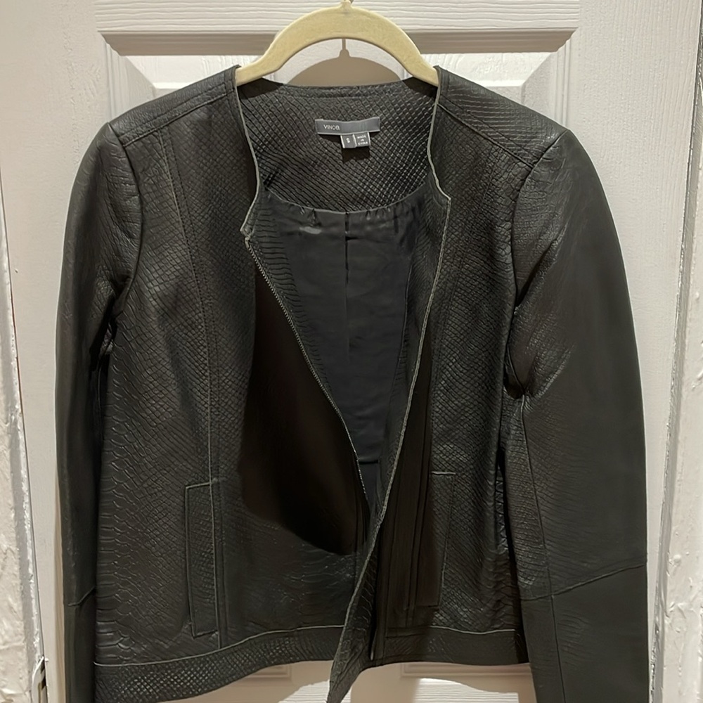 VINCE. Leather jacket